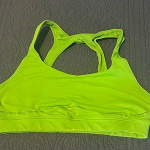 Green sports bra